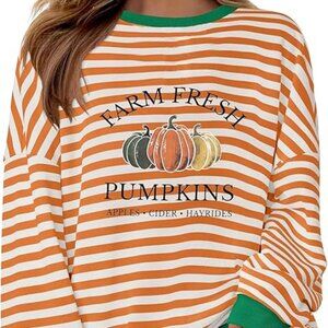 VILOVE Farm Fresh Pumpkin Long Sleeve Top